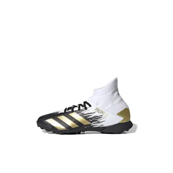Adidas PREDATOR Series Mutator 20.3 Anti-Slip Wear-Resistant High-Top Kids' Soccer Shoes Black White Gold Kids'