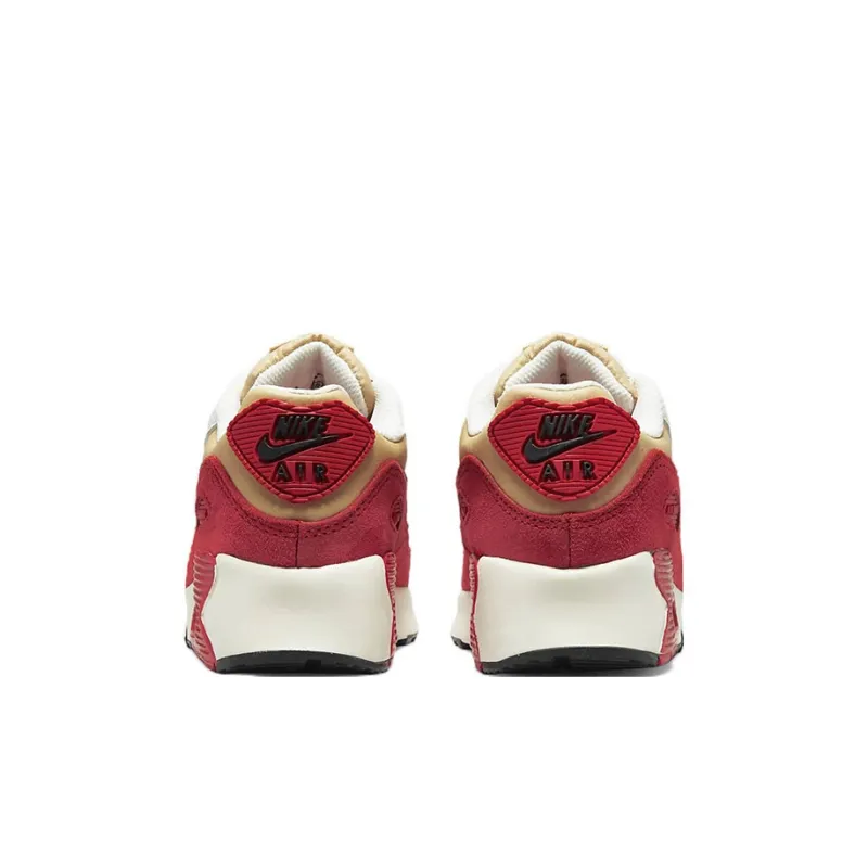 Nike Air Max 90 Leather Sesame Red Clay PS-4