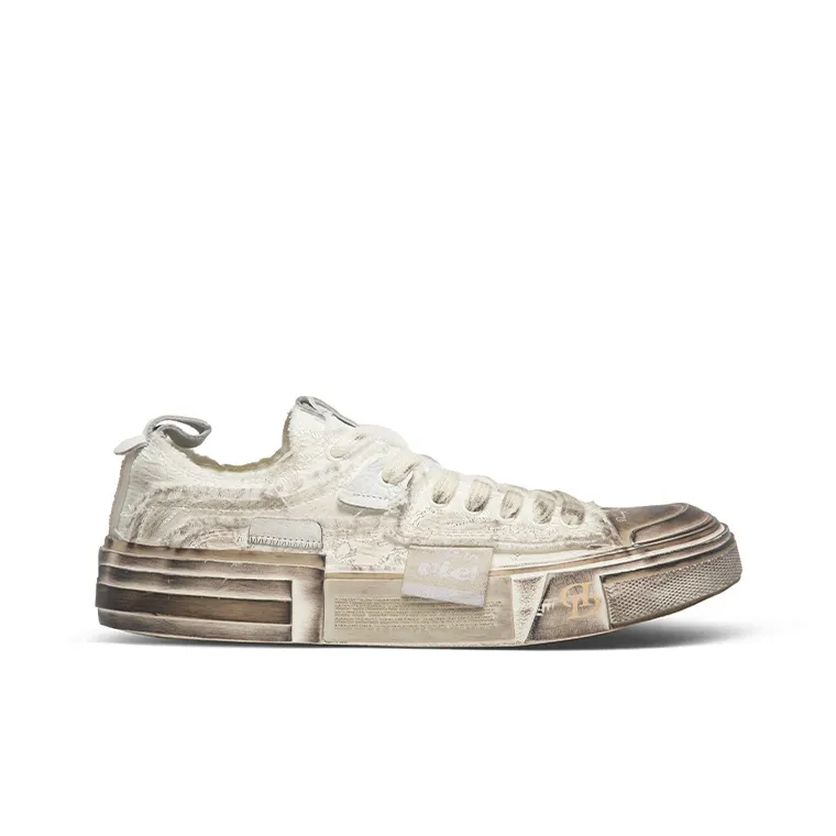 Daisy Fellowes Anti-Slip And Wear-Resistant Height Increasing Low-Top Skateboard Shoes Unisex White Couple Trendy Shoes-3