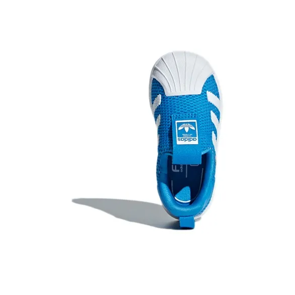 Adidas Originals Superstar Series 360 I Breathable Low Top Toddler Shoes Blue White Infant And Toddler-4