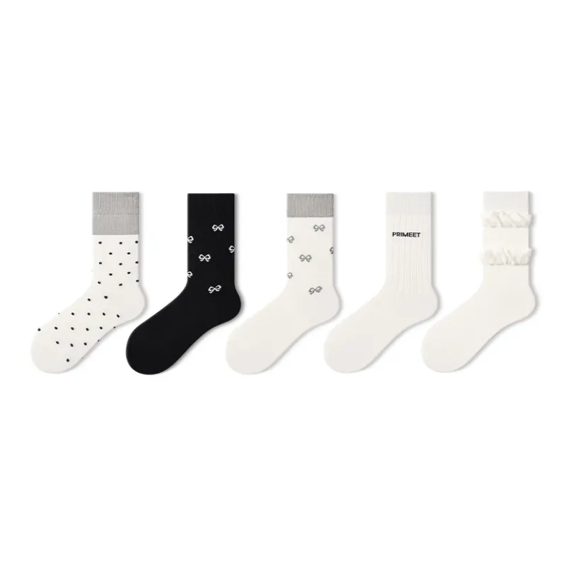 Primeet Mid Calf Socks Women's 5 Pack-3