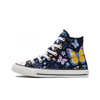 Converse Chuck Taylor All Star Anti Slip Wear Resistant High Top Kids Canvas Shoes Black Multicolor Teenagers