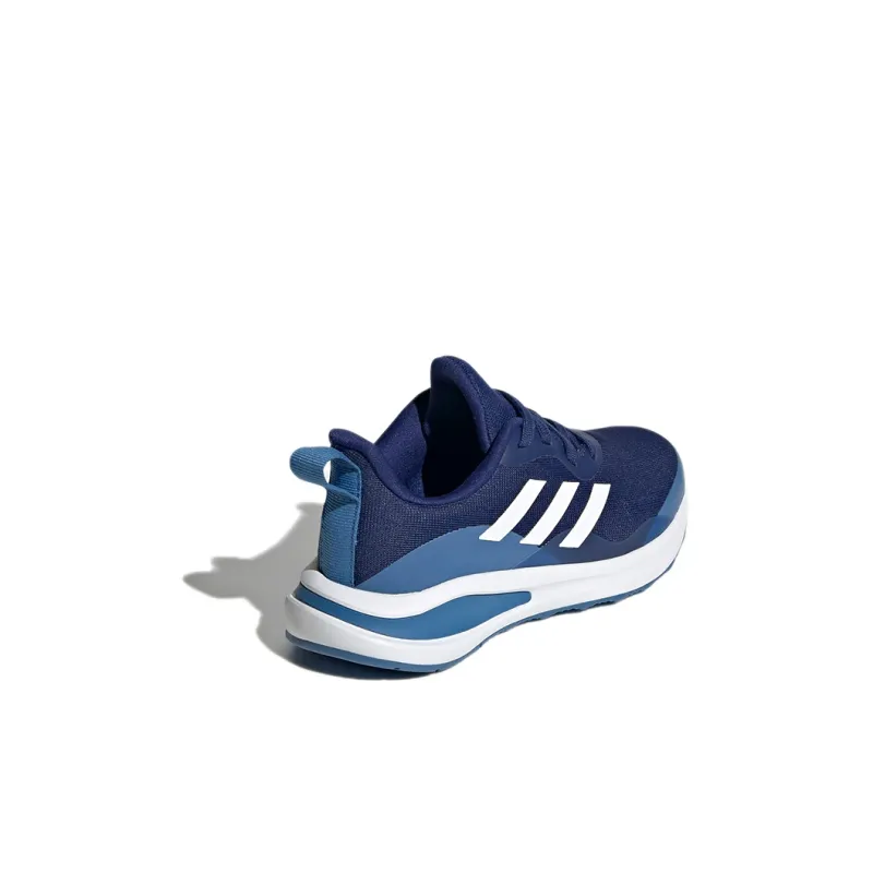 Adidas Fortarun Lace Running J Wear-Resistant Low-Top Athletic Shoes Blue White Kids'-3