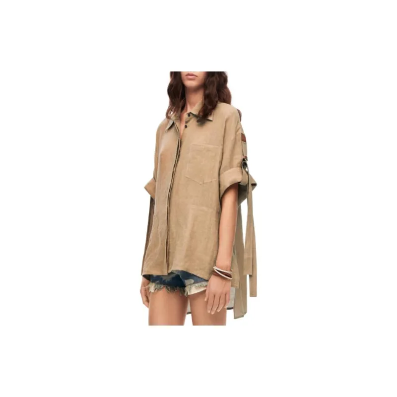 LOEWE Shirts Women's Khaki-3