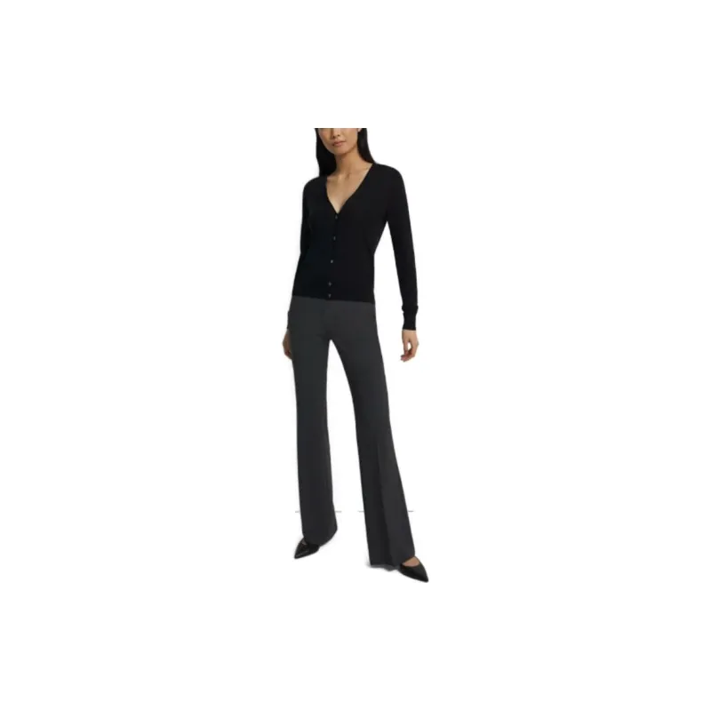 THEORY V-Neck Ribbed Cardigan-2