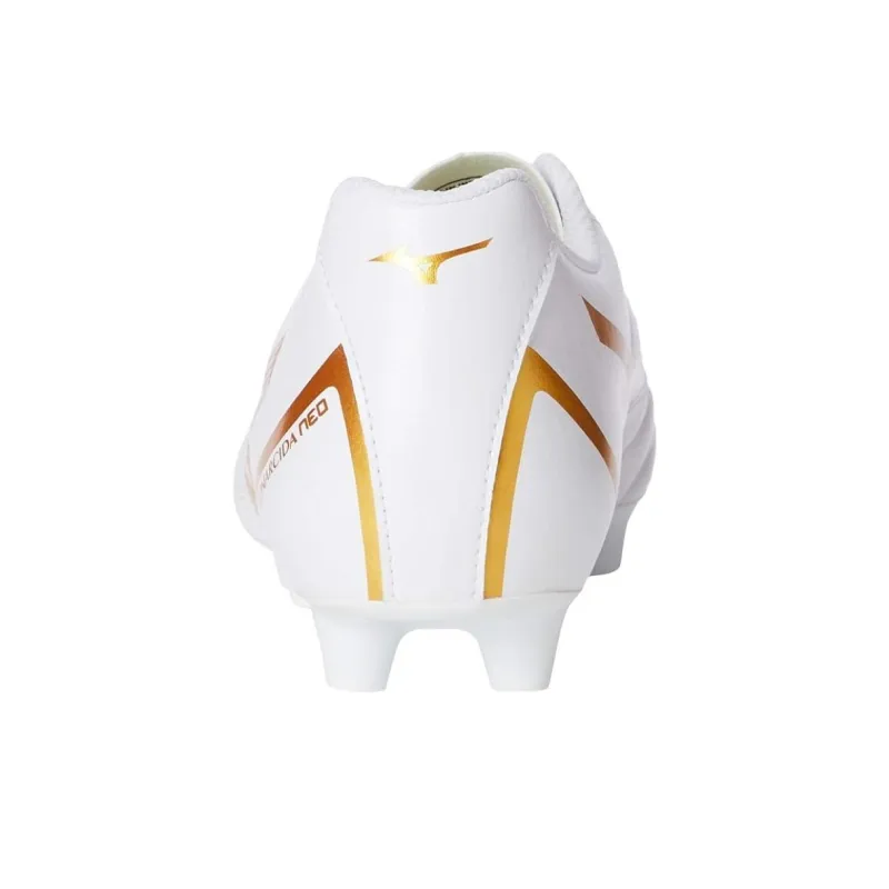Mizuno Folgado AG Rubber Short Studs Artificial Ground Anti Slip Wear Resistant Soccer Shoes Unisex White Gold-2
