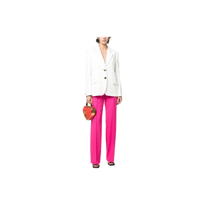 MOSCHINO Heart Shaped Buttons Tailored Blazer-1
