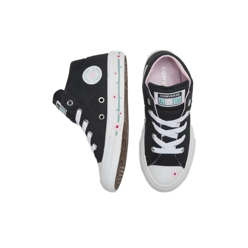 Converse Chuck Taylor All Star Madison Mid Top Kids Canvas Shoes Black Children Aged 3 7 Years Old-2