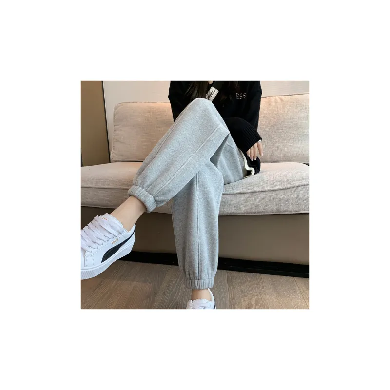 Muzi Knitted Sports Pants Women's-3