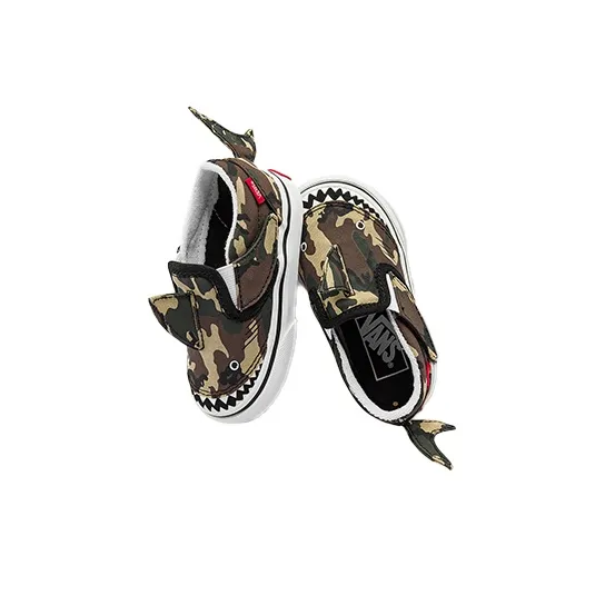Vans Slip-On V Toddler 'Camo Shark'-2