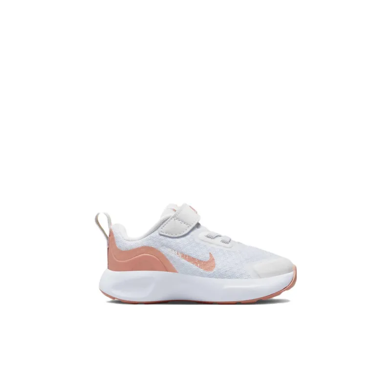 Nike Wearallday Slip Resistant Cushioning Abrasion Resistant Low Top Toddler Shoes White Orange Infant And Toddler-1