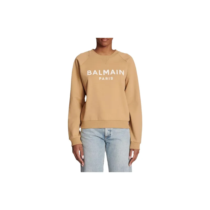 BALMAIN Sweatshirt Women's Khaki-3