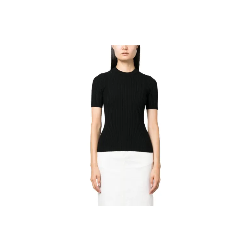 Rabanne Ribbed knit Wool blend Top-1