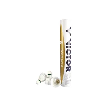 VICTOR Gold Size 8 Duck Feather Shuttlecock 12 Pack Water Duck Feather Outdoor Sports Shuttlecocks
