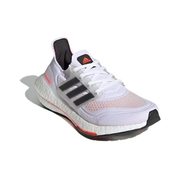 Adidas Ultraboost 21 Primeblue Boost J Durable Breathable Low-Top Kids' Running Shoes White Teenagers-2