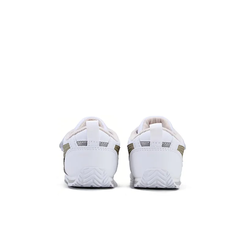 Asics Corsair Mini Anti-Slip And Wear-Resistant Breathable Low-Top Toddler Shoes White Gold Infant And Toddler-2