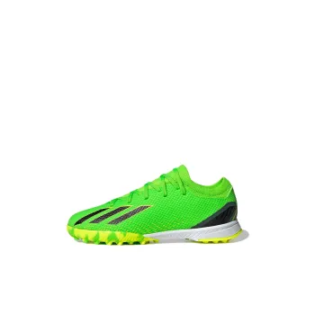 Adidas X Speedportal 3 TF J Anti Slip Wear Resistant Low Top Kids' Soccer Shoes Neon Green Kids'