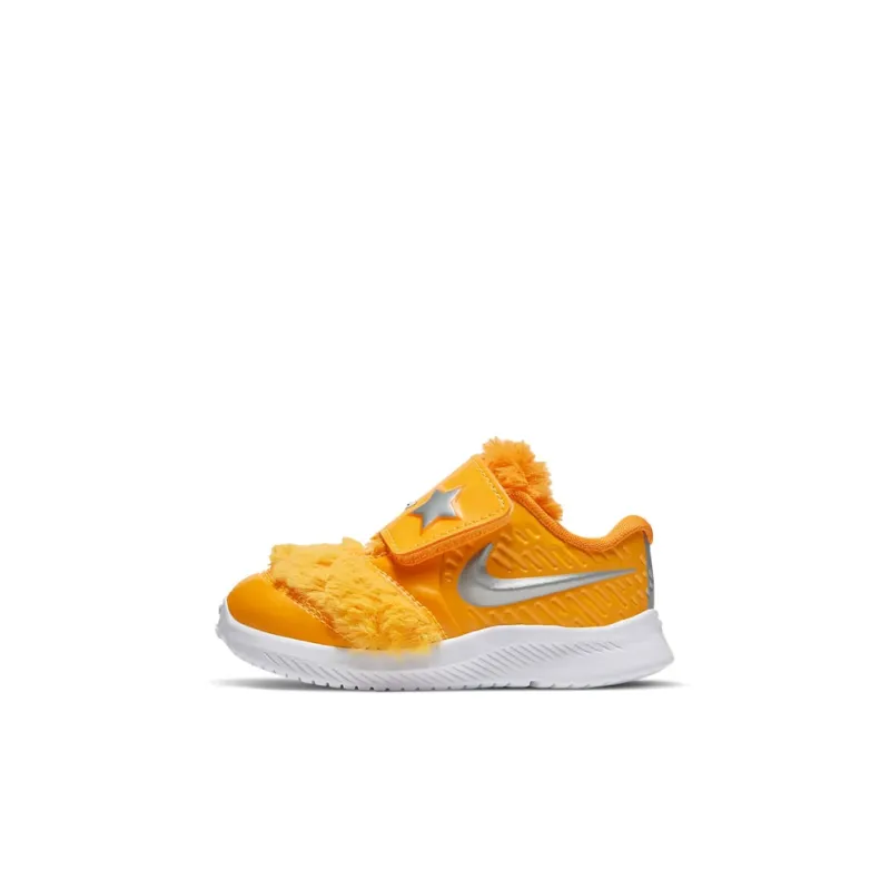 Nike Star Runner 2 Lil Slip-Resistant Cushioning Wear-Resistant Low-Top Toddler Shoes Silver Yellow Infant And Toddler-0