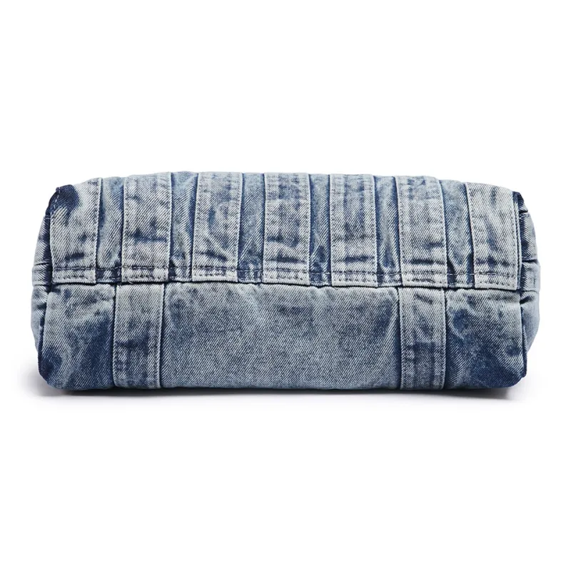 Dubaolu Fabric Shoulder Bag Tote Regular Women's Blue White-5