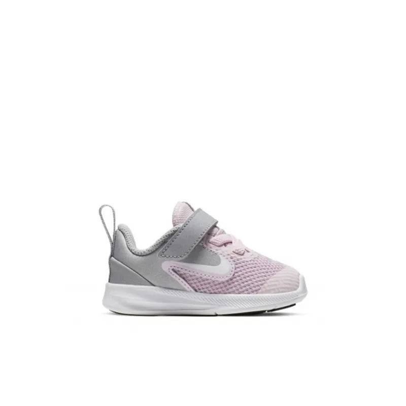 Nike Downshifter 9 Slip-Resistant Cushioning Wear-Resistant Low-Top Running Shoes Pink Gray Infant And Toddler-1