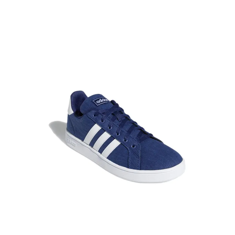 Adidas Neo GRAND COURT K Abrasion Resistant Low Top Kids' Skateboarding Shoes Marine Blue Kids'-2
