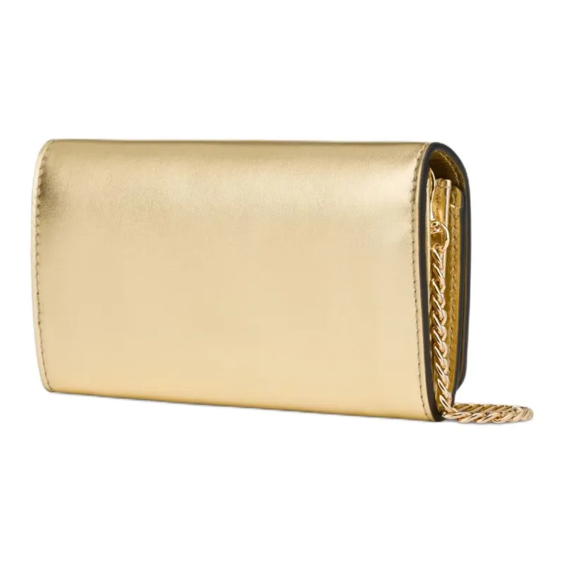 MOSCHINO Sheepskin Handbag Mini Women's Gold-1