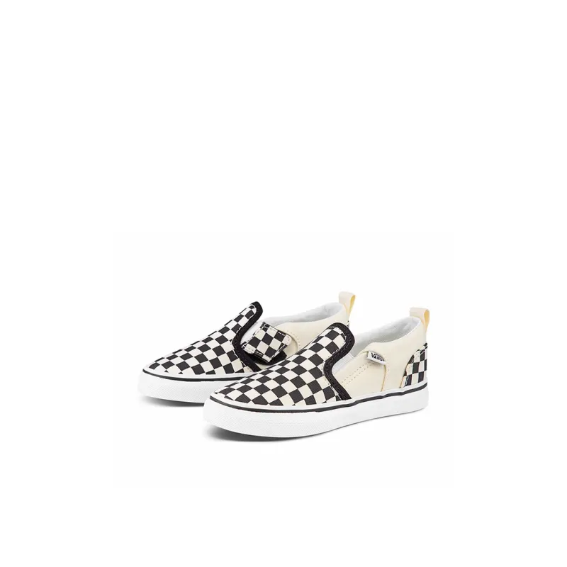 Vans Asher   V Toddler 'Checkers - Black Natural'-1