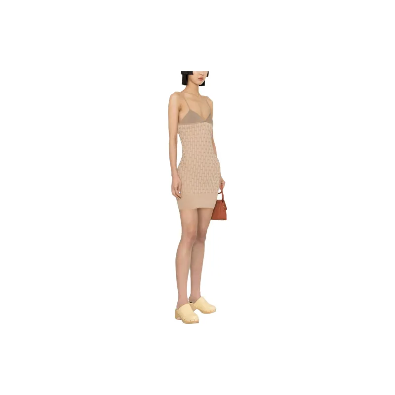 Jacquemus Slip Dresses Women's Beige-3