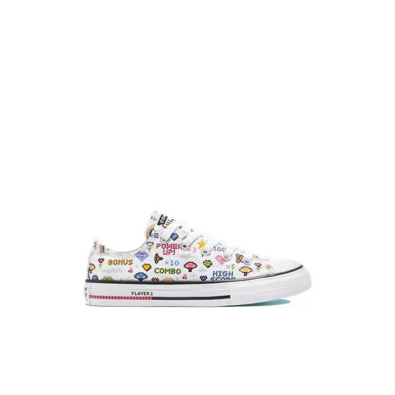 Converse Chuck Taylor All Star Abrasion Resistant Low Top Kids' Skateboarding Shoes White Kids'-1