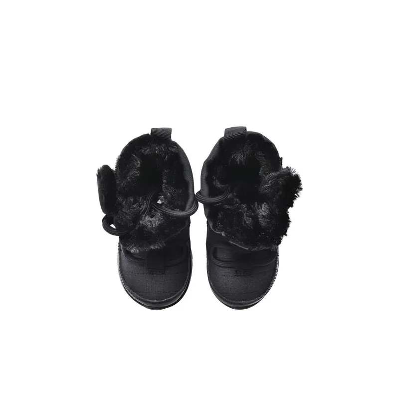 Nike Venture Slip-Resistant Cushioning Wear-Resistant High-Top Running Shoes Black Infant And Toddler-2