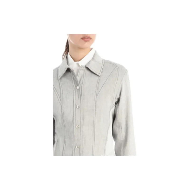 SportMax Denim Jackets Women's Gray-3