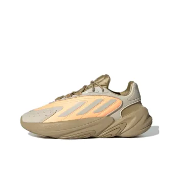 Adidas Originals Ozelia J Slip Resistant, Abrasion Resistant, Breathable Low Top Running Shoes Brown Orange Teenagers