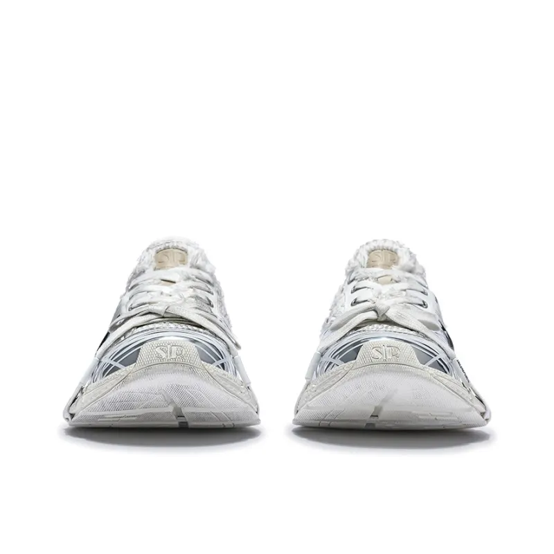 SMILEREPUBLIC Cushioning, Breathable, Coverage, Height Increasing Low Top Chunky Sneakers Unisex-4