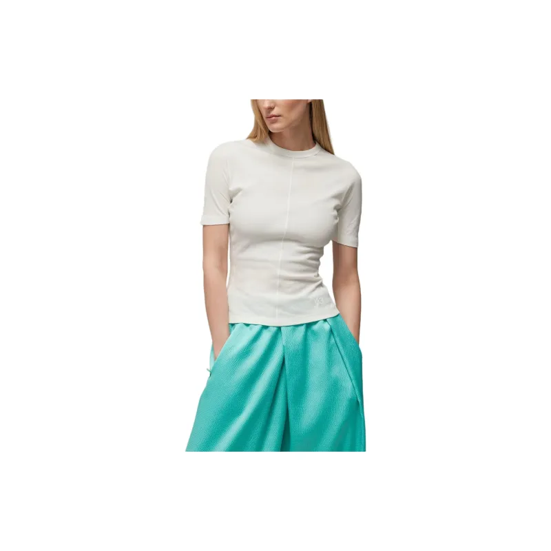 Y 3 Seam detail Cotton T shirt-1