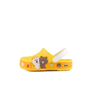 Crocs Classic Clog Anti Slip Wear Resistant Children's Sandals Yellow White Brown Kids'