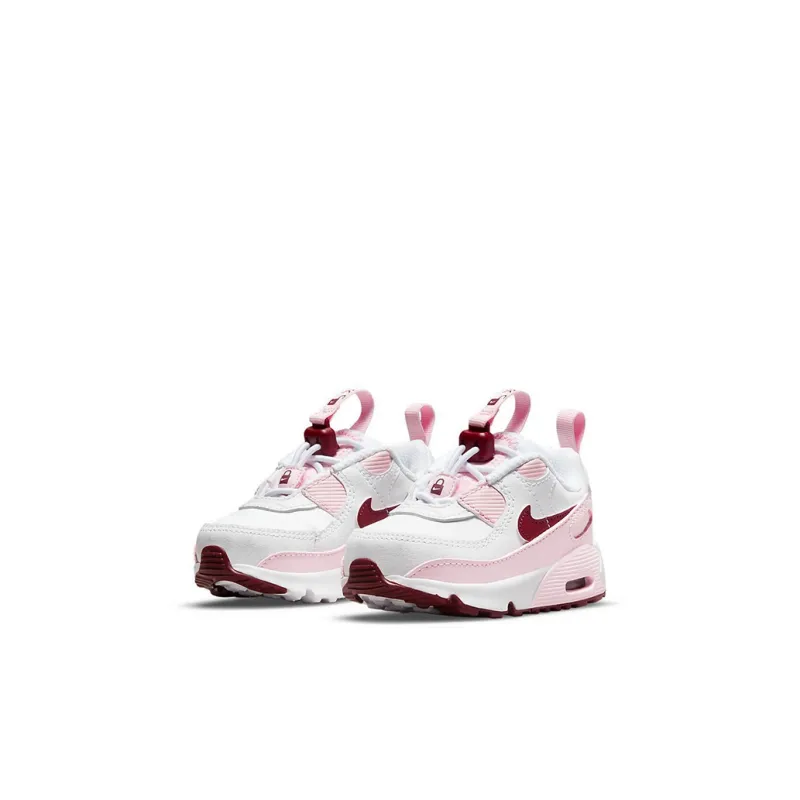 Nike Air Max 90 Toggle Low Top Toddler Shoes White Red Pink Infant And Toddler-2