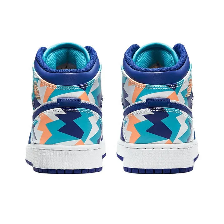 Jordan 1 Mid GS Geometric Pint-4