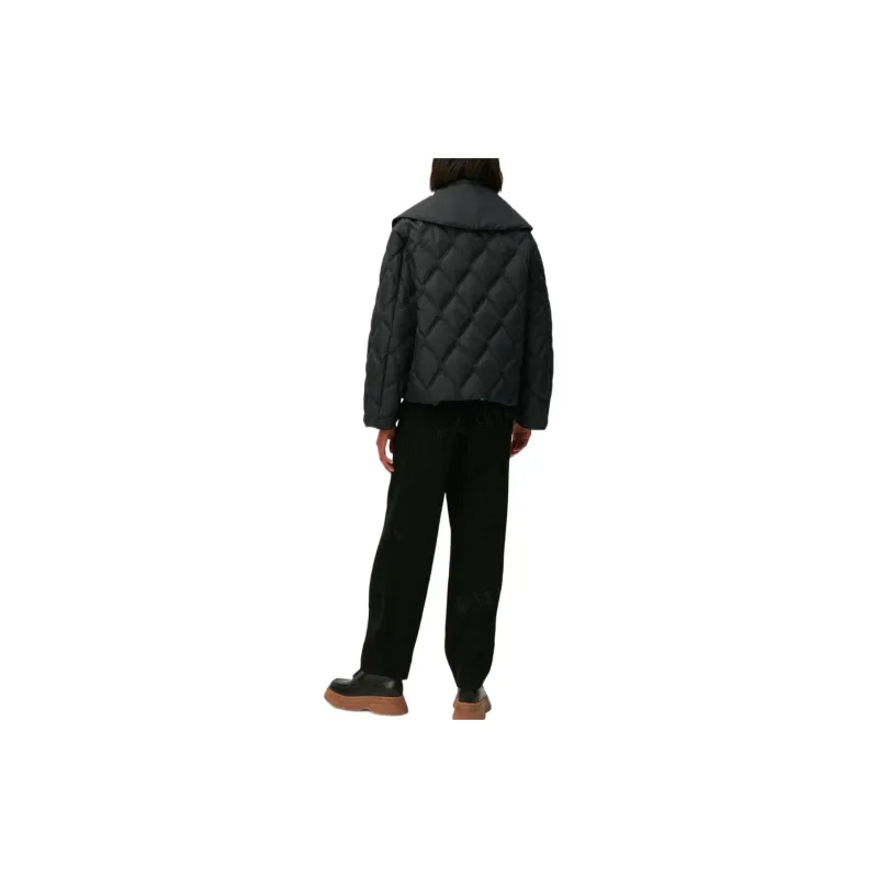GANNI Big Collar Jacket 'Black'-2
