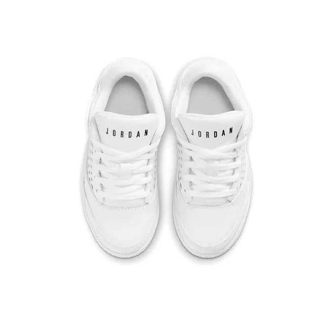 Jordan Flight Origin 4 Low Top Children's Basketball Shoes White Children Aged 3 7 Years Old-3