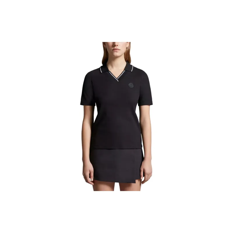 Moncler Logo Patch Short Sleeve Polo Shirt-1