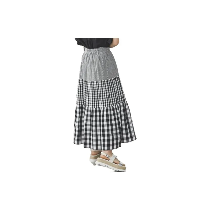 Beams Casual Long Skirts Women's Black-2