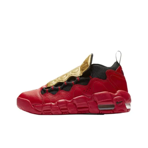 Nike Air More Money University Red Metallic Gold GS