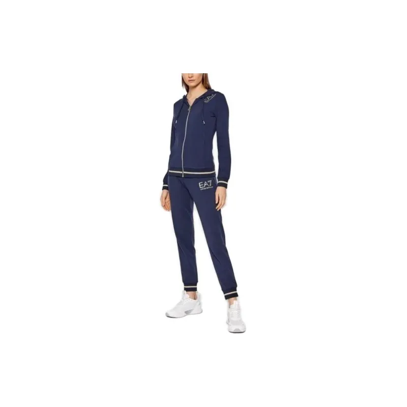EMPORIO ARMANI EA7 SS23 Casual Suit Women's Marine Blue-3