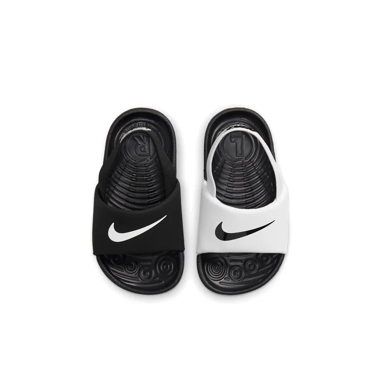 Nike Kawa Slide Low Top Toddler Shoes Black White Infant And Toddler-3