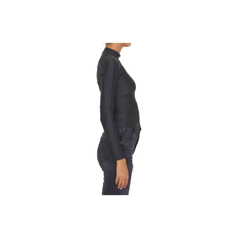 Marine Serre Logo embossed Stretch Top-3