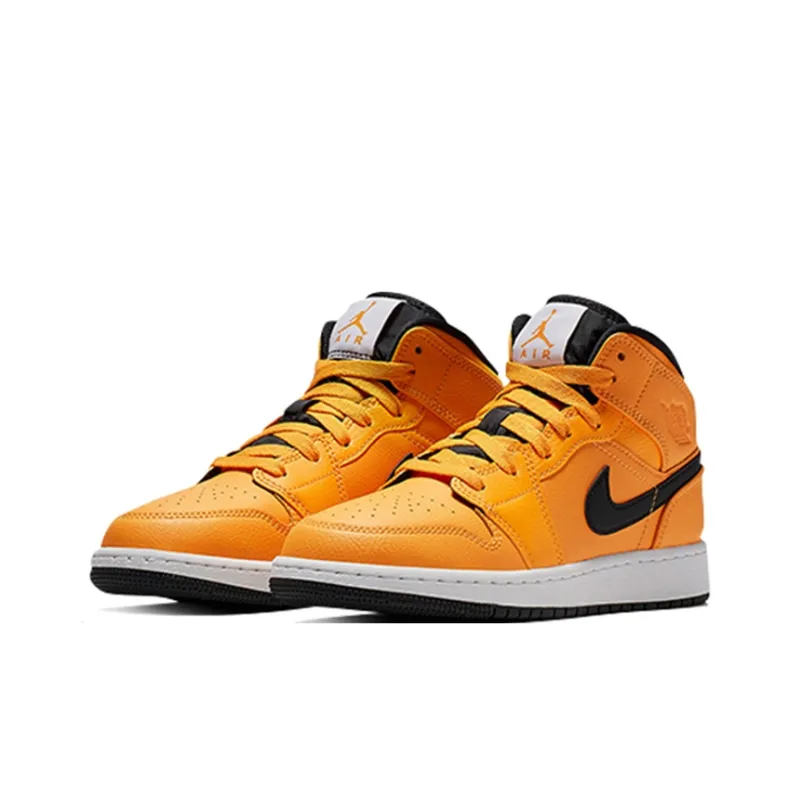 Jordan 1 Mid GS University Gold-2