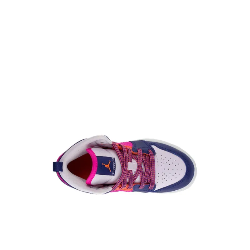 Jordan 1 Mid Fire Pink Barely Grape PS-3