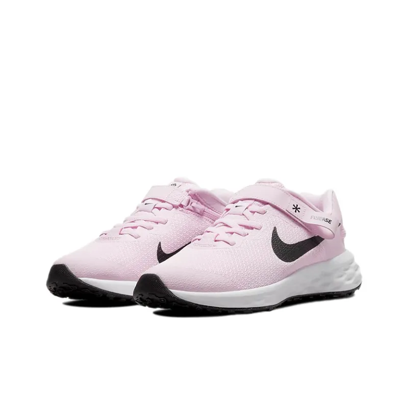 Nike REVOLUTION 6 Slip Resistant Lightweight Cushioning Low Top Kids' Running Shoes Pink Unisex-2