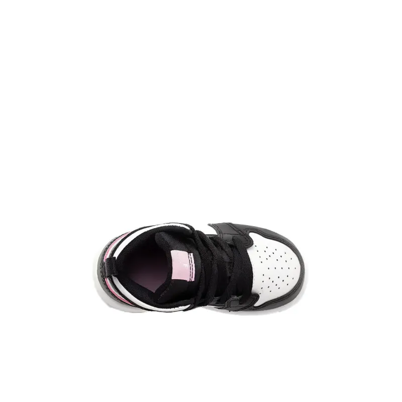 Jordan 1 Mid Black White Light Pink TD-3