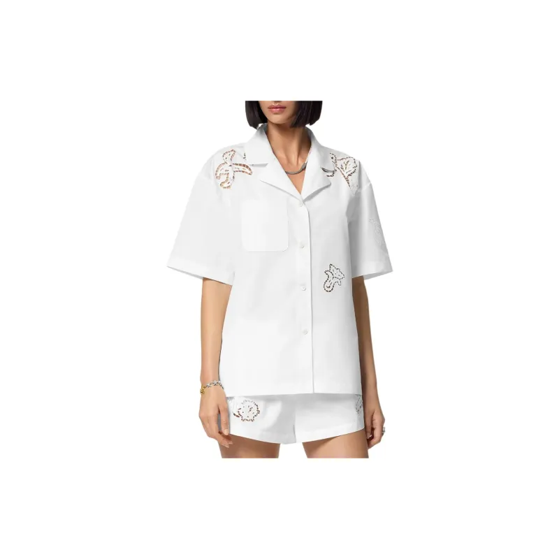 VERSACE Sangallo Embroidered Short Sleeved Shirt-1